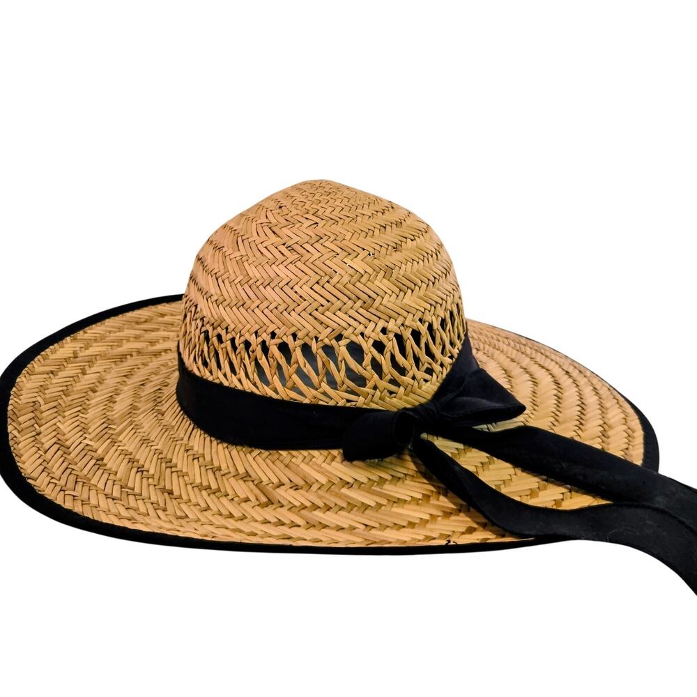 Women's Wide Brim Sun Hat Easter Garden Fishing Straw Ladies Beach Summer Spring - Picture 4 of 6